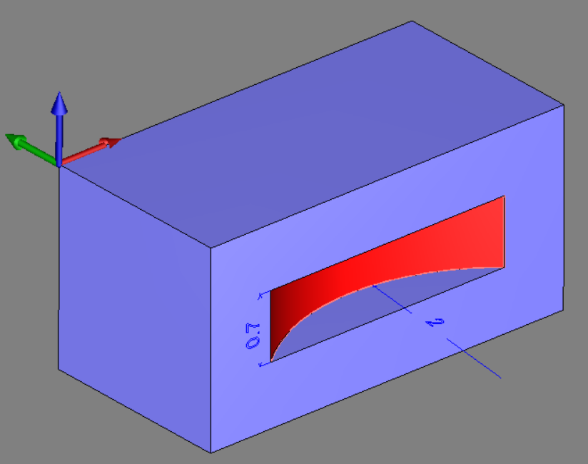 A blue box with red and blue lines Description automatically generated